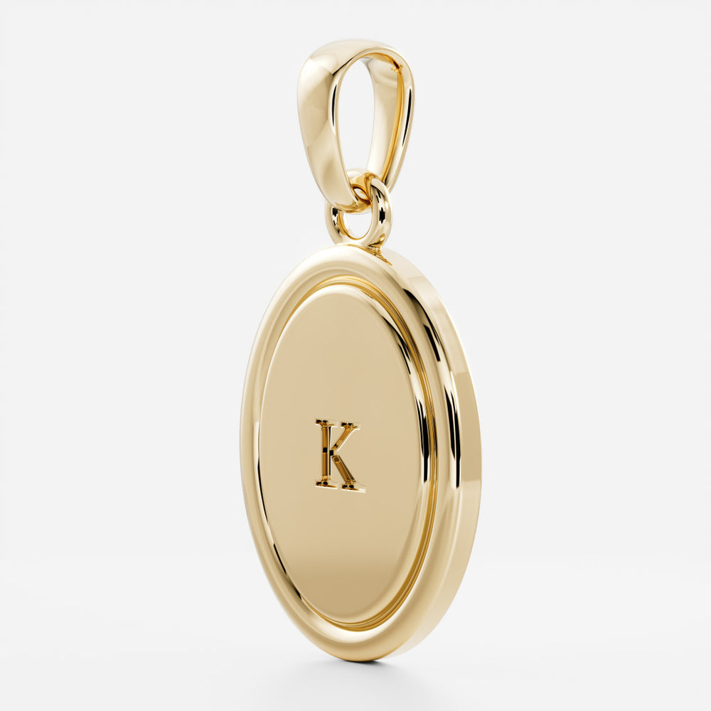 
                      
                        The Signature Oval Letter Pendant
                      
                    