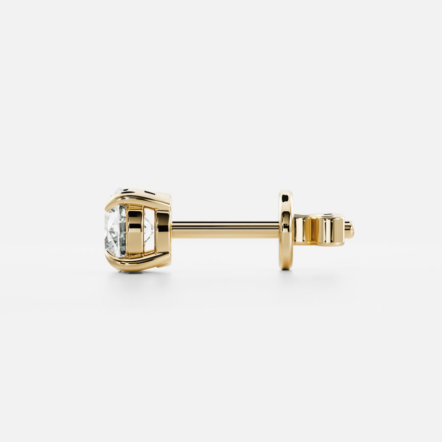 The Iris Earrings - 0.3CTTW Lab Diamond Round Studs