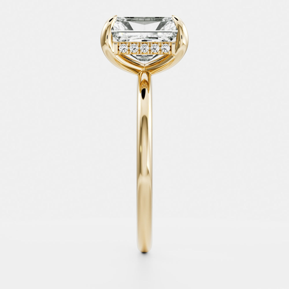 
                      
                        The Vienna Ring - 3.5ct Moissanite Radiant Solitaire with Hidden Halo
                      
                    