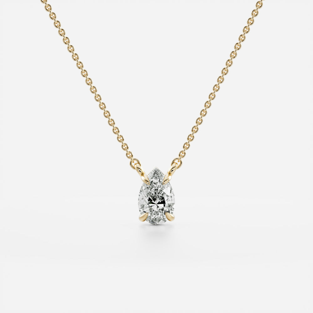 The Iris Necklace - Pear Pendant