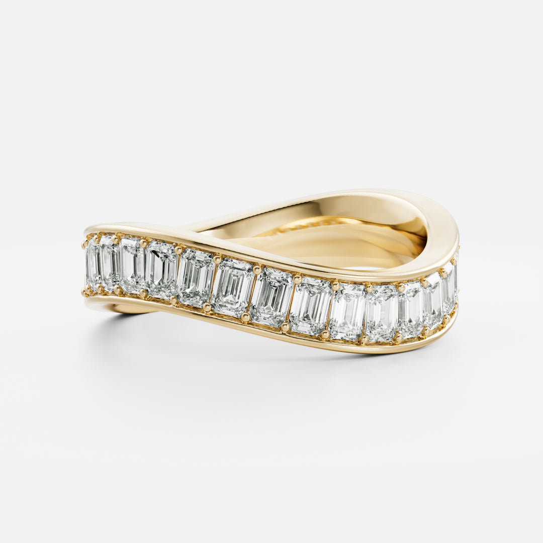 The Narelle Ring - Emerald Contour Ceremonial Ring