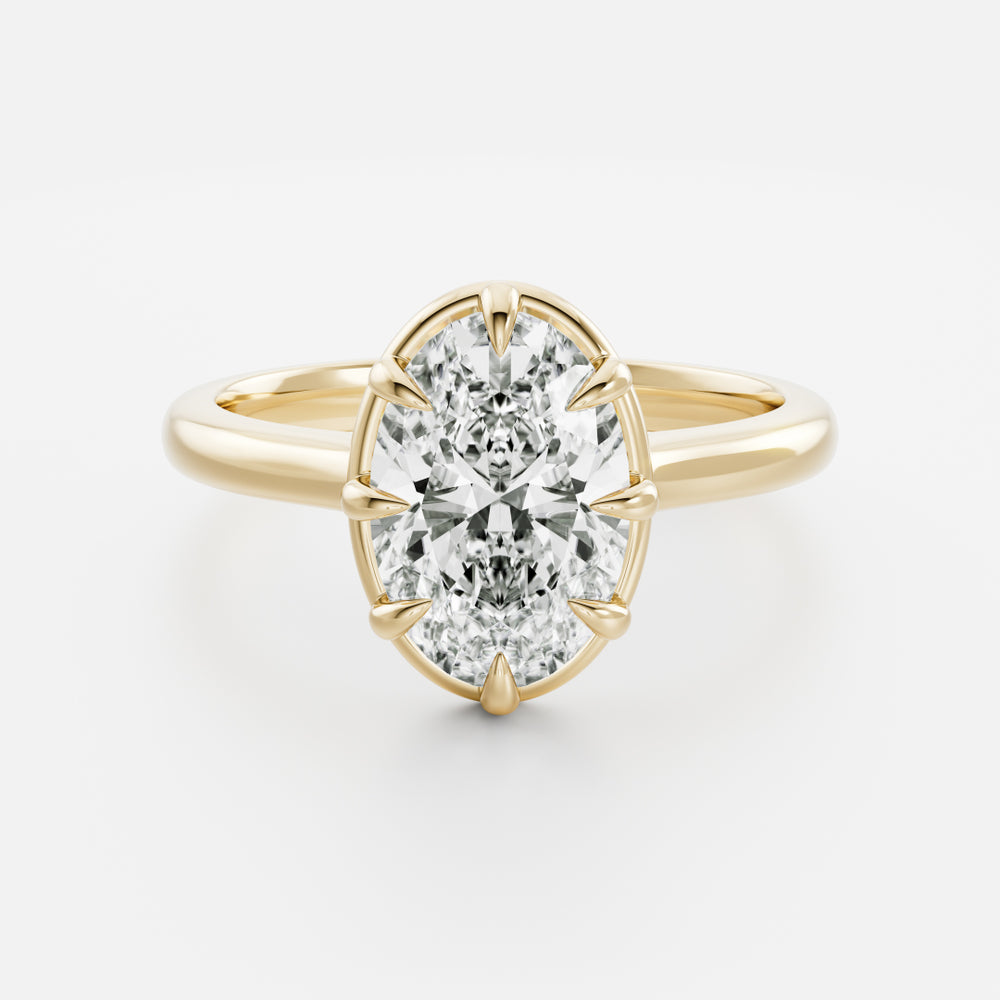 
                      
                        The Luise Ring® - Oval Cathedral Georgian Solitaire
                      
                    