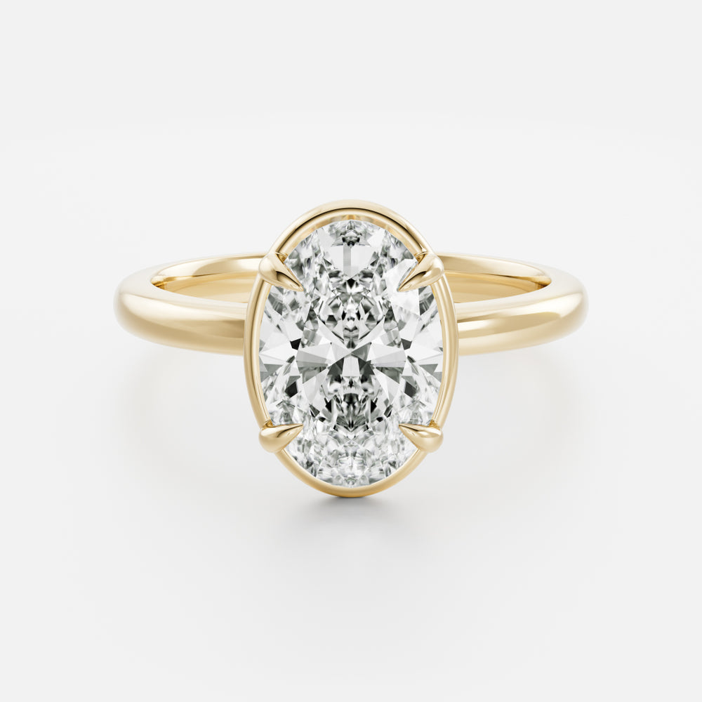 
                      
                        The Luise Ring® - Oval Georgian Solitaire
                      
                    