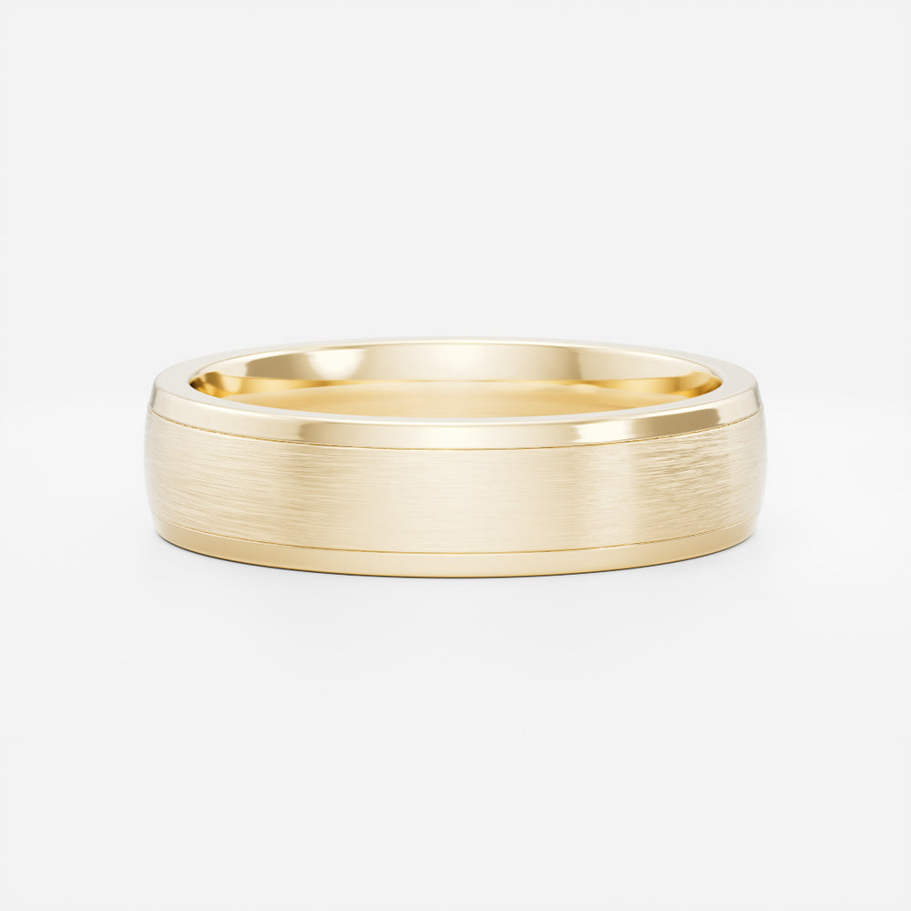 The Deacon Ring - Brushed Bevelled Edge Men's Ceremonial Band