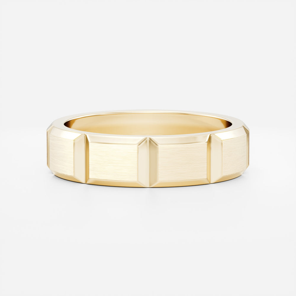 The Atlas Ring - Brushed Modular Men's Ceremonial Band
