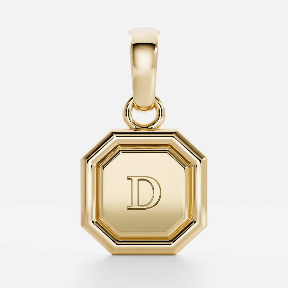 
                      
                        The Signature Octagon Letter Pendant
                      
                    