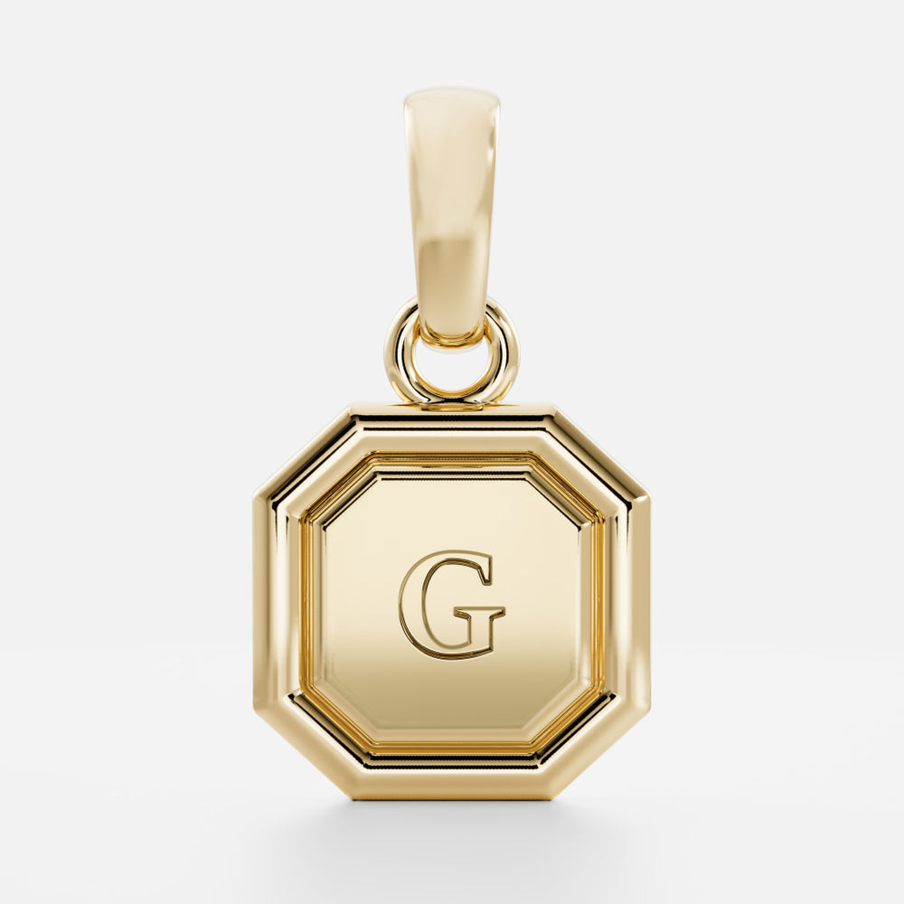 
                      
                        The Signature Octagon Letter Pendant
                      
                    