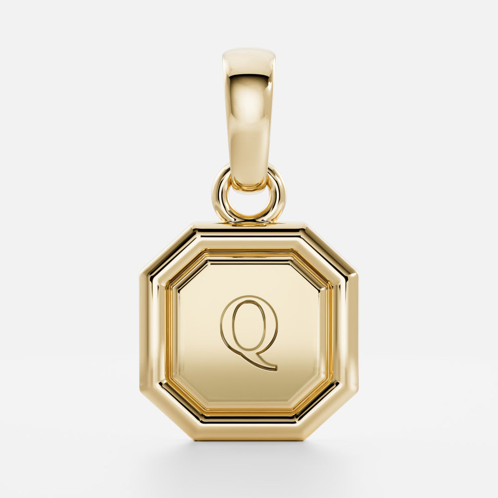 
                      
                        The Signature Octagon Letter Pendant
                      
                    