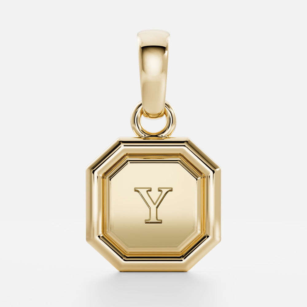 
                      
                        The Signature Octagon Letter Pendant
                      
                    