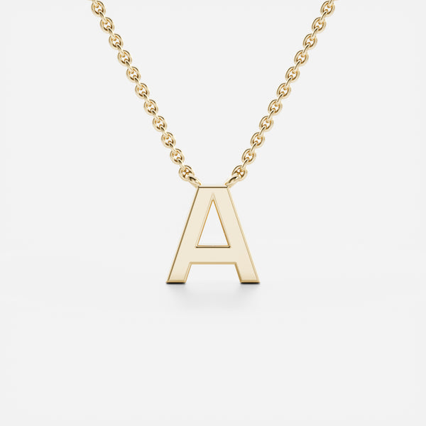 The Léa Necklace - Plain Letter Pendant