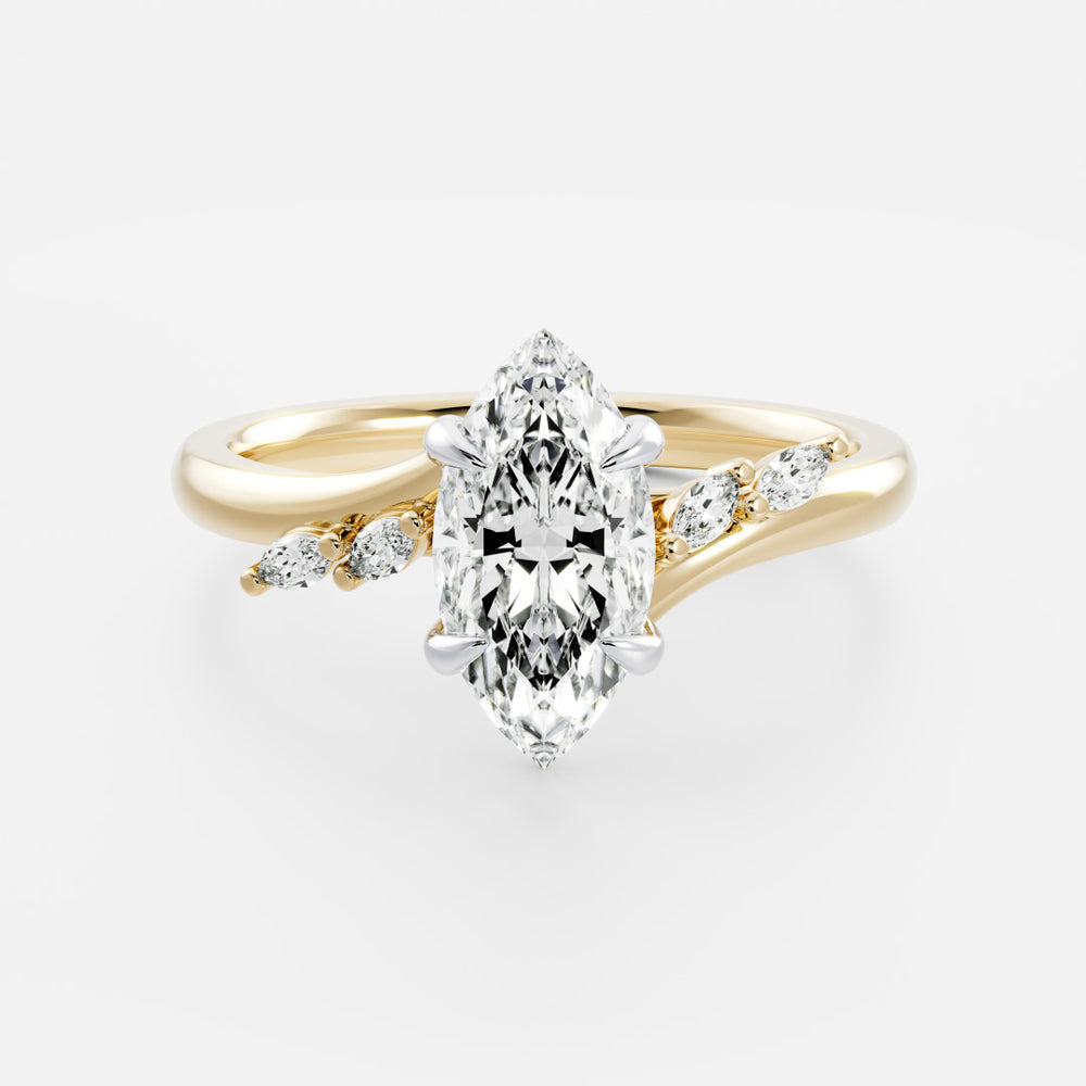 
                      
                        The Amira Ring - Marquise with Marquise Accents
                      
                    