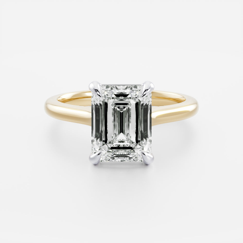 
                      
                        The Audrey Ring - Emerald Cathedral Solitaire
                      
                    