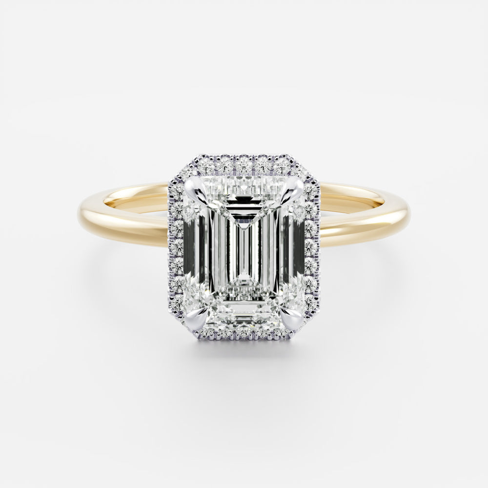 
                      
                        The Audrey Ring - Emerald Halo
                      
                    