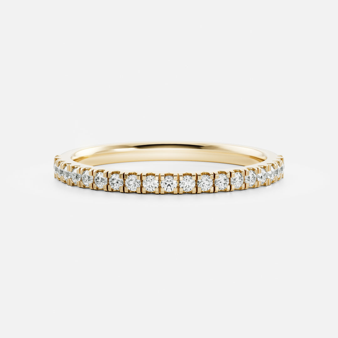 The Ava Ring - Lab Diamond Pavé Wedding Band