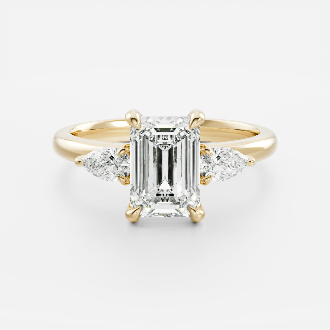 The Emilia Ring - Emerald and Pear Basket Trilogy