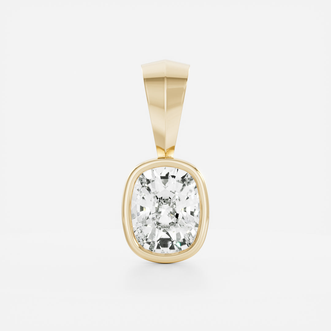 The Henley Elongated Cushion Bezel Pendant