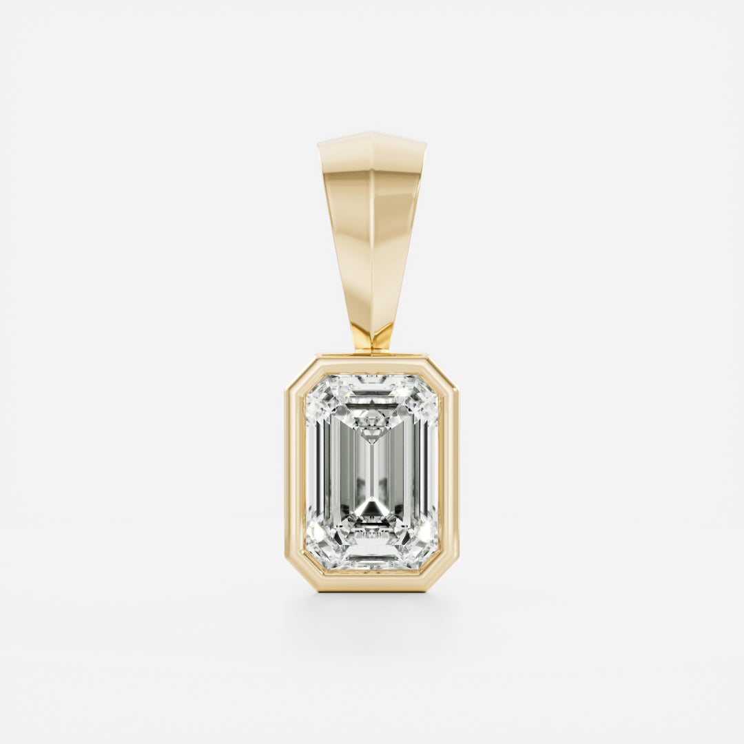 The Henley Emerald Bezel Pendant