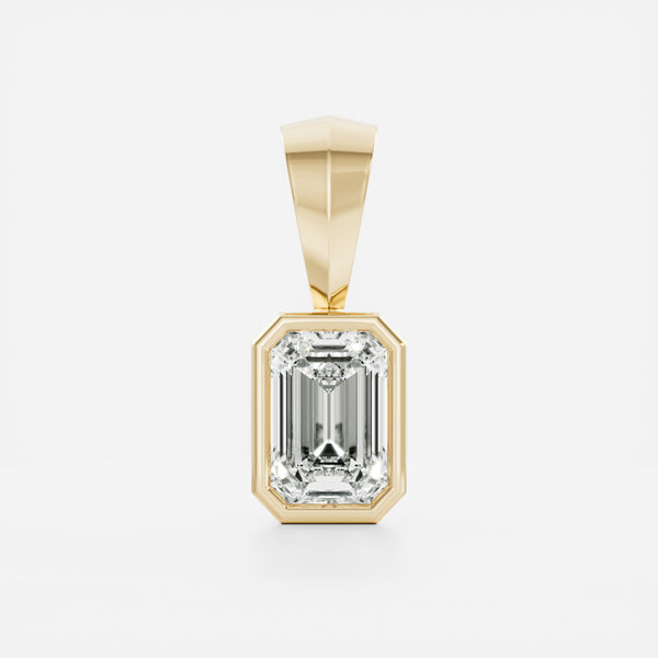 The Henley Emerald Bezel Pendant