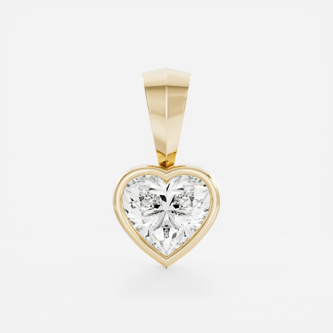 The Henley Heart Bezel Pendant