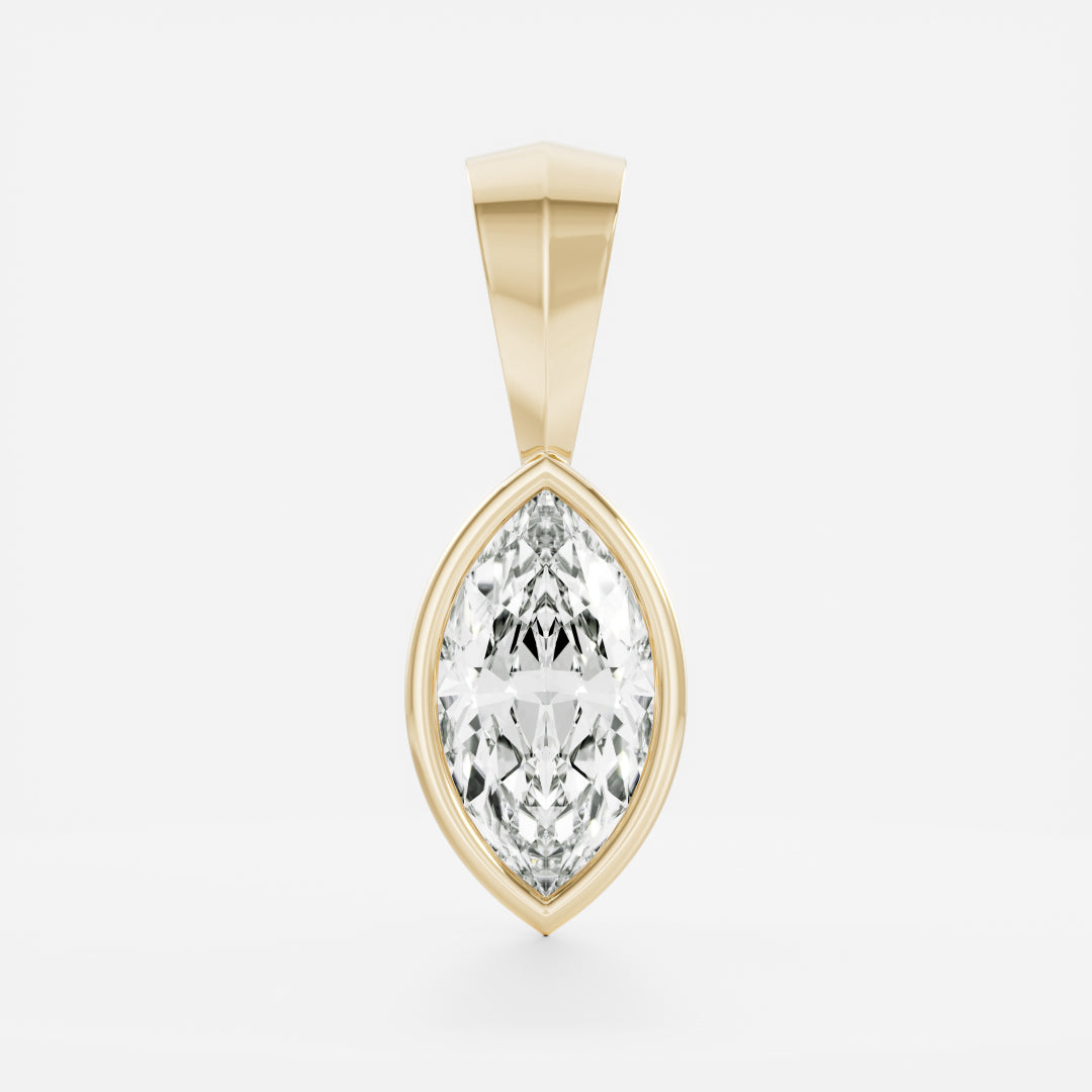 The Henley Marquise Bezel Pendant