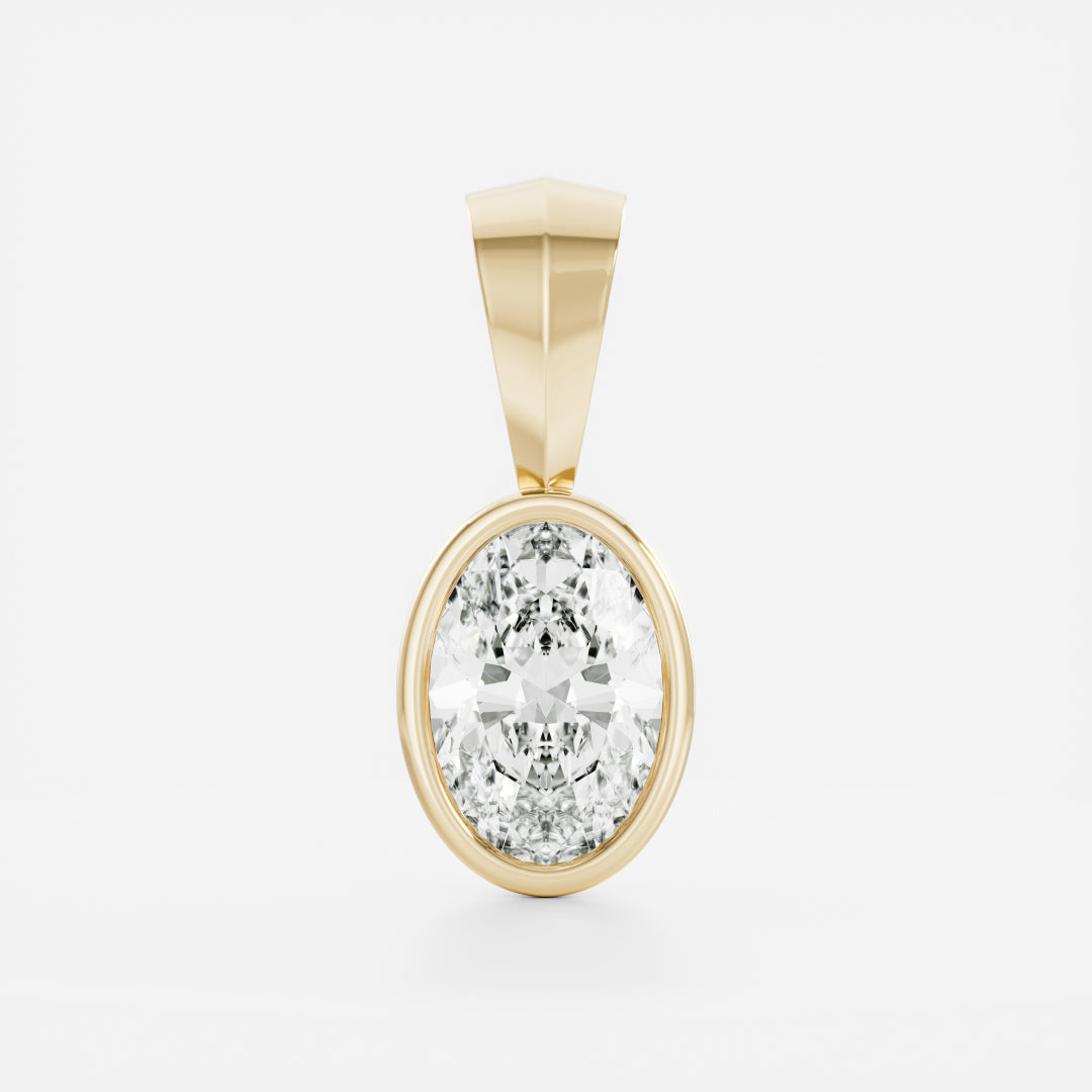 The Henley Oval Bezel Pendant