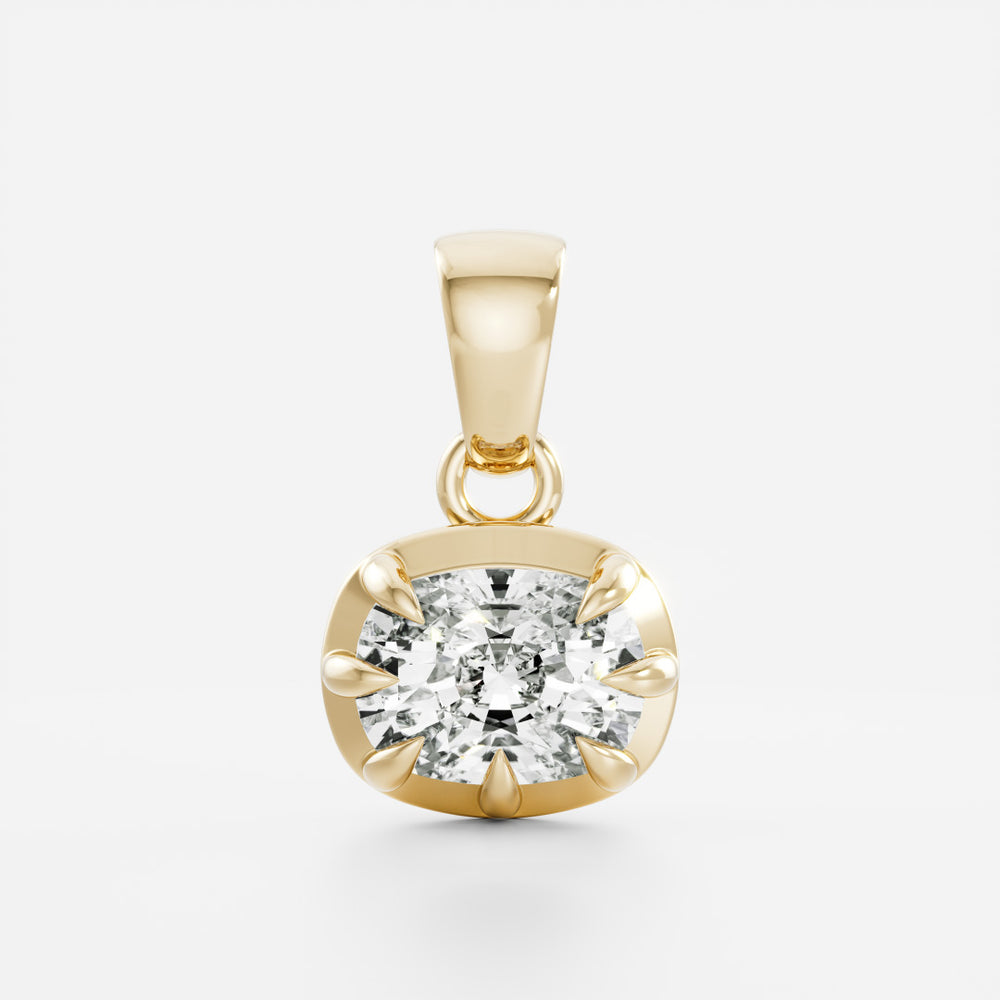 The Allegra 1.34ct Elongated Cushion Lab-Diamond Pendant