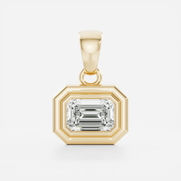 The Adira Emerald Double Bezel Pendant