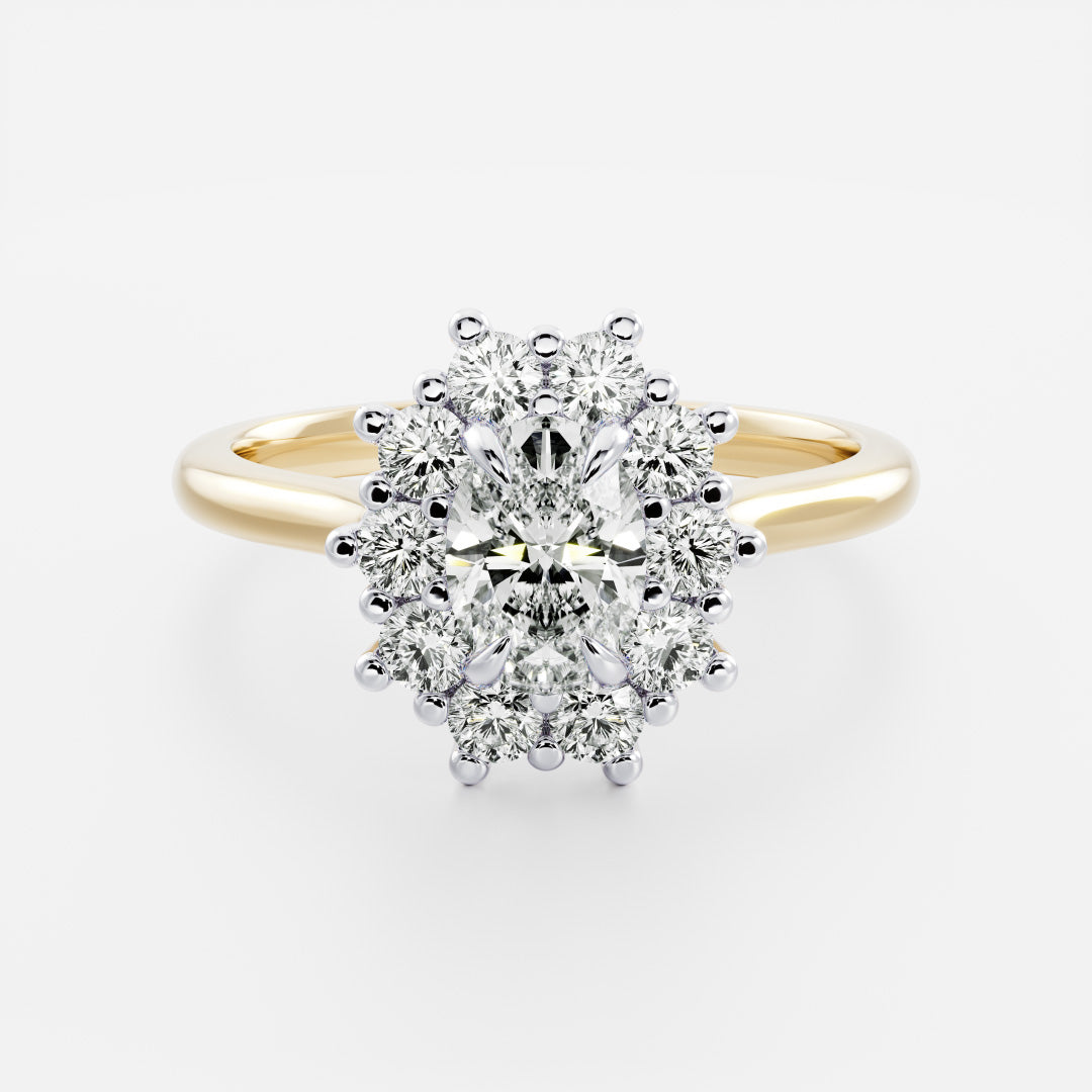 The Eloise Ring - Oval Antique Halo - TMC Fine Jewellers
