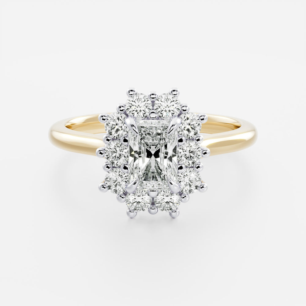 
                      
                        The Eloise Ring - Radiant Antique Halo
                      
                    