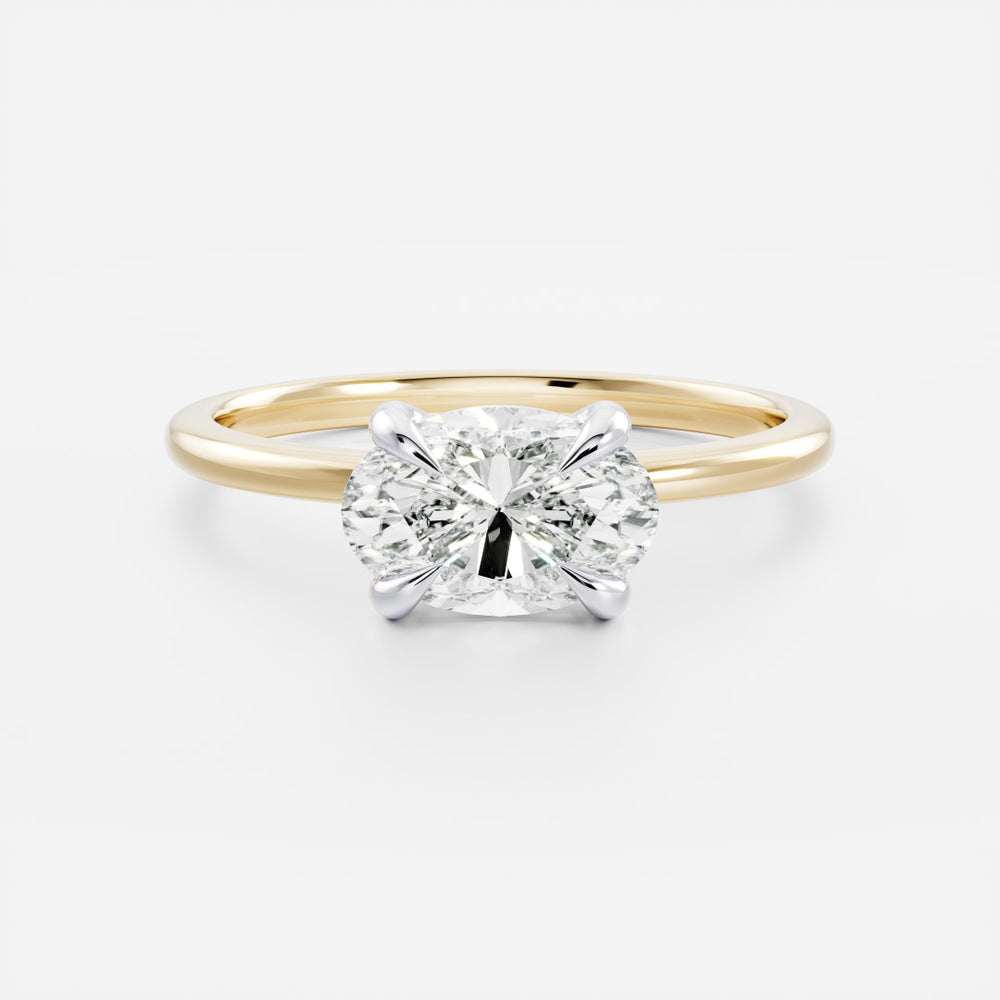 
                      
                        The Elora Ring - East-West Oval Solitaire
                      
                    