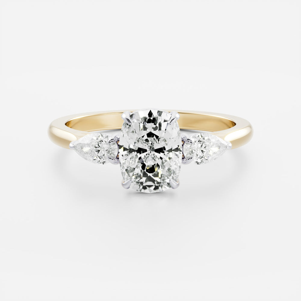 
                      
                        The Florence Ring - Elongated Cushion & Pear Trilogy
                      
                    