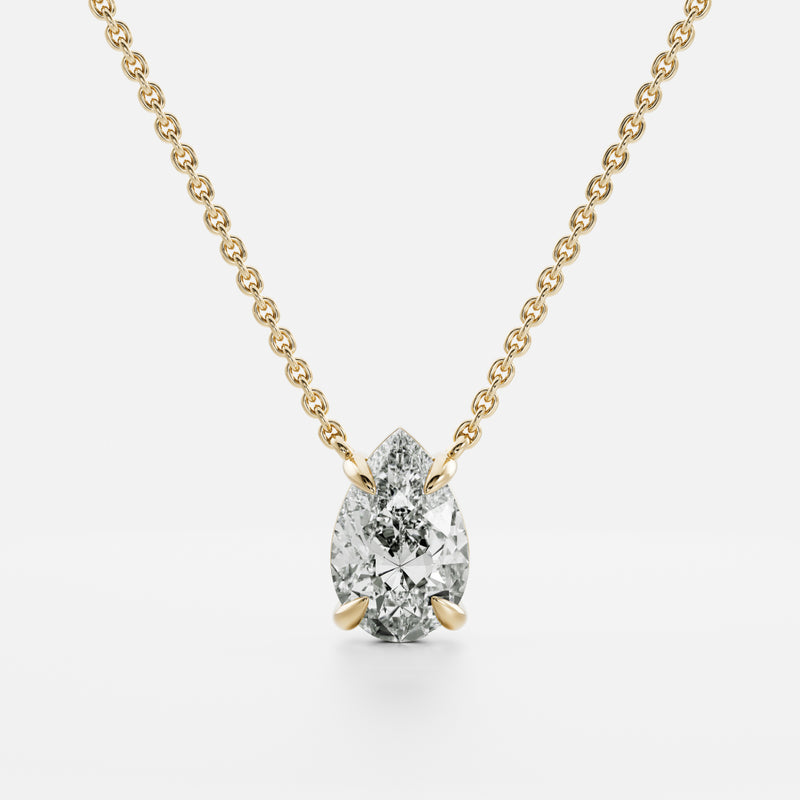 The Iris Necklace - Pear Pendant