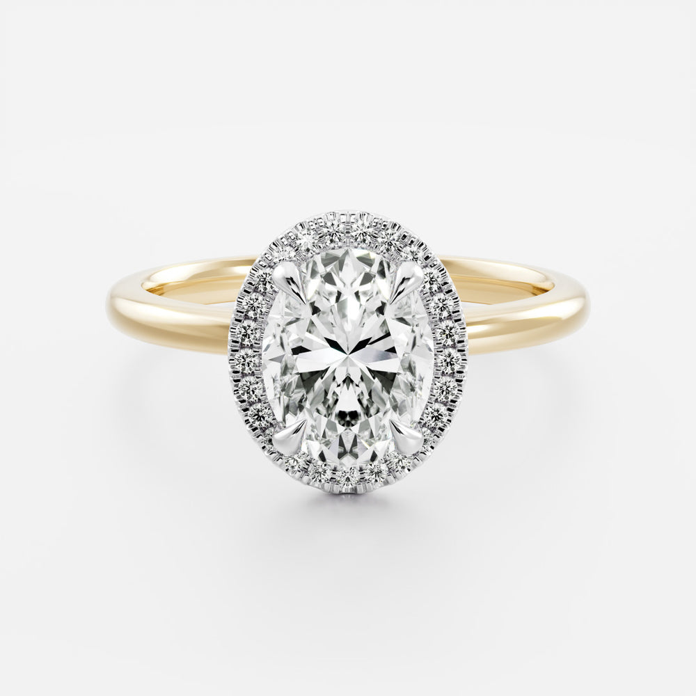 
                      
                        The Luise Ring™ - Oval Halo
                      
                    