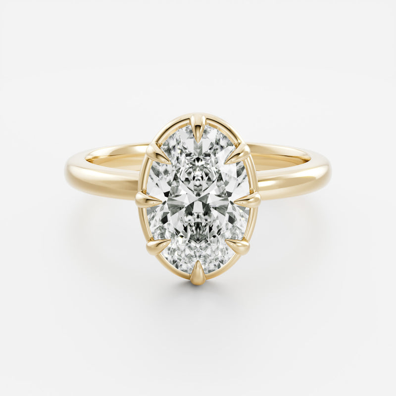 The Luise Ring® - Oval Georgian Solitaire