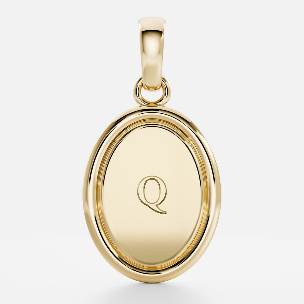 
                      
                        The Signature Oval Letter Pendant
                      
                    