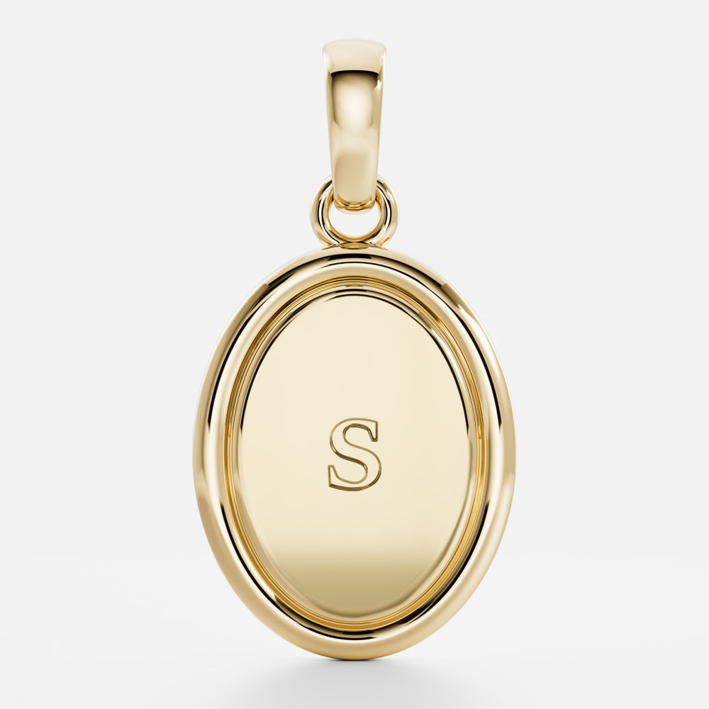 
                      
                        The Signature Oval Letter Pendant
                      
                    