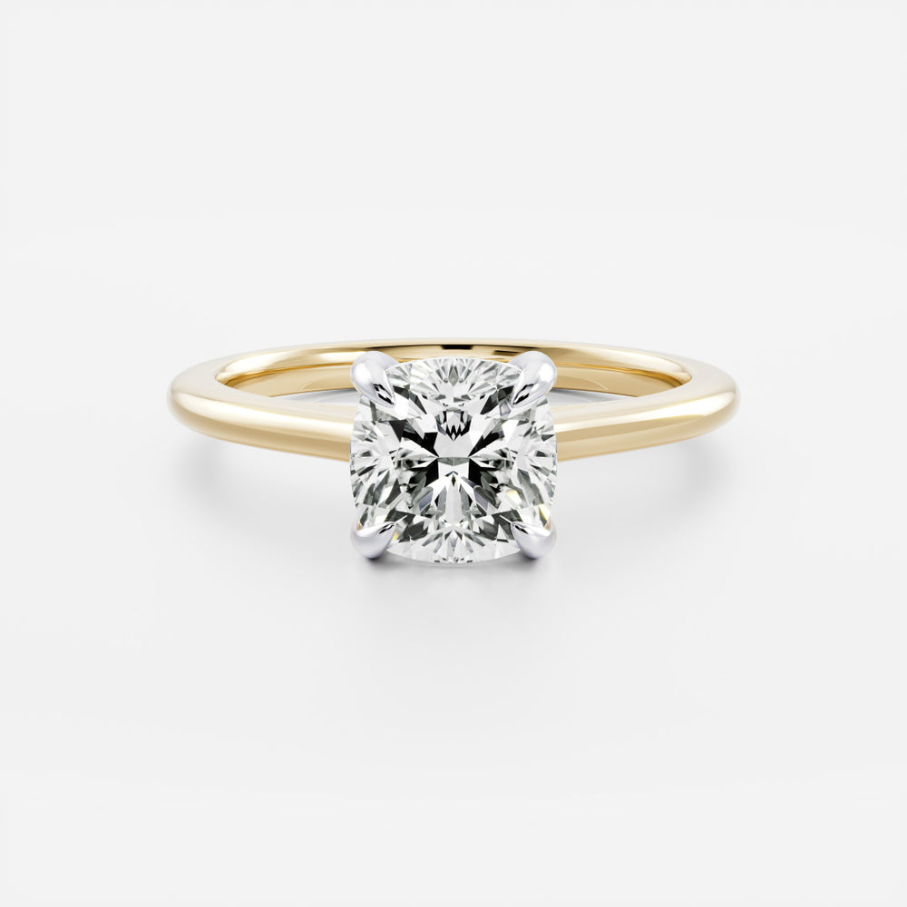 
                      
                        The Paloma Ring - Cushion Cathedral Solitaire
                      
                    