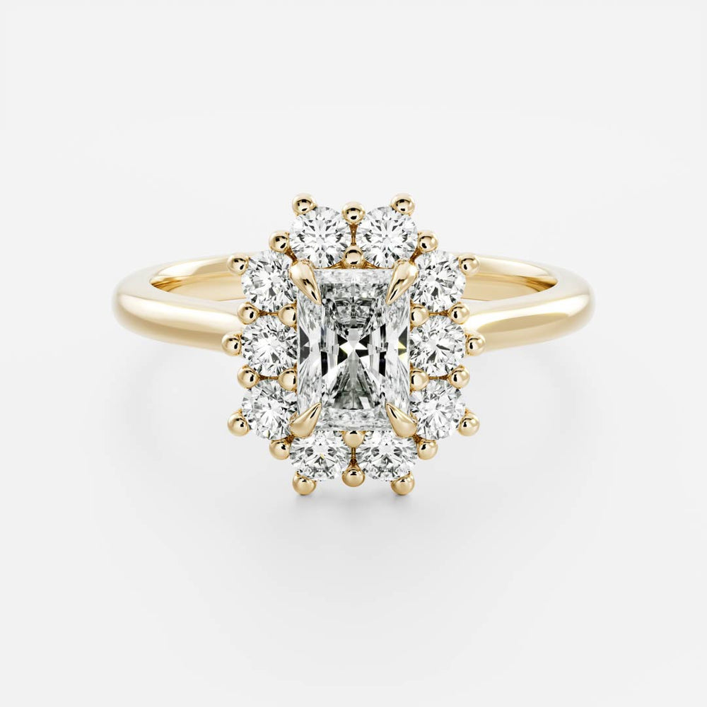 The Eloise Ring - Radiant Antique Halo