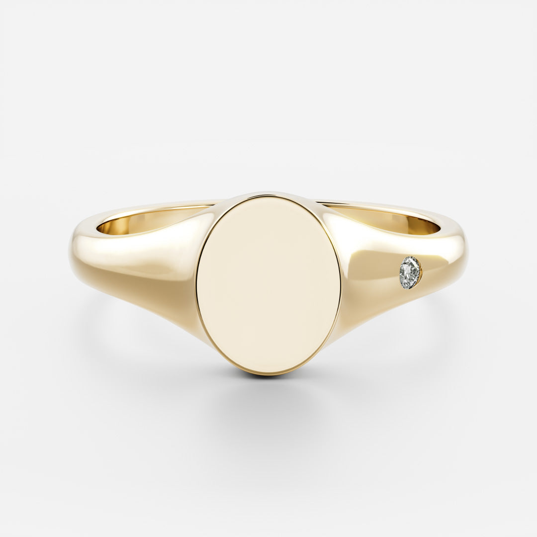 Signature Oval Signet Ring - TMC Fine Jewellers