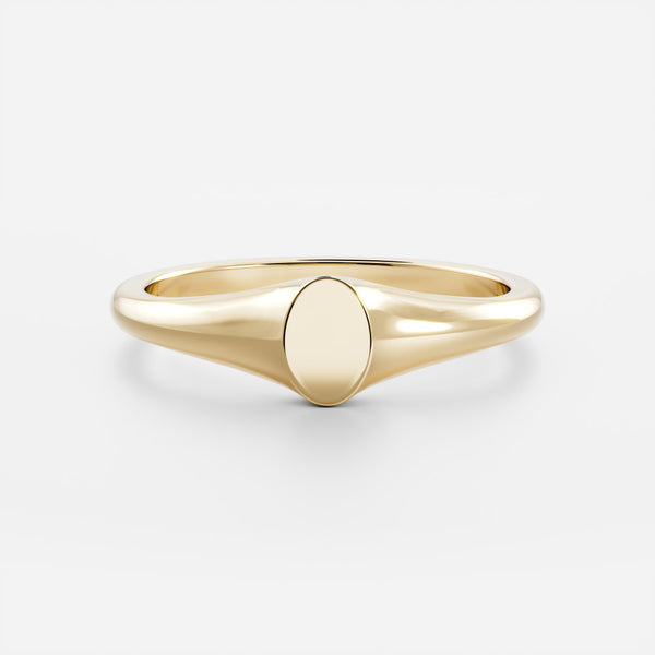 The Cleo Ring - Signature Oval Petite Signet