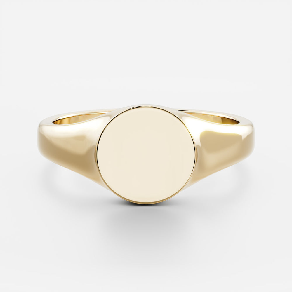 Signature Round Signet Ring