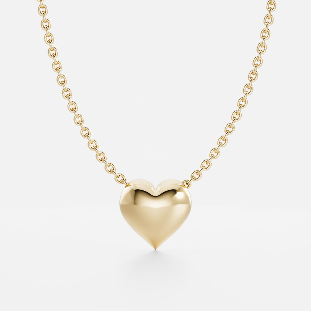 The Adeline Contour Heart Necklace