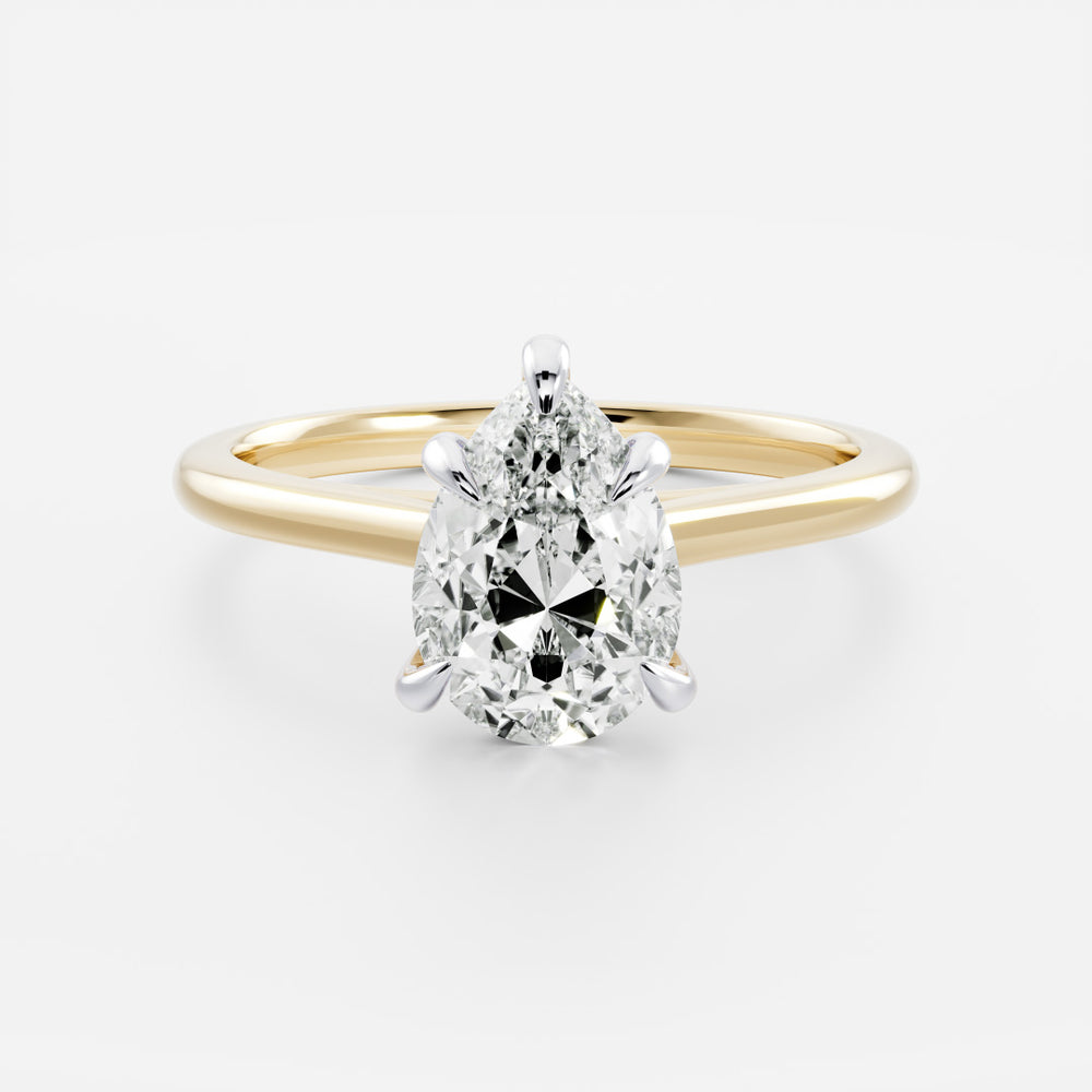 
                      
                        The Sophia Ring - Pear Cathedral Solitaire
                      
                    