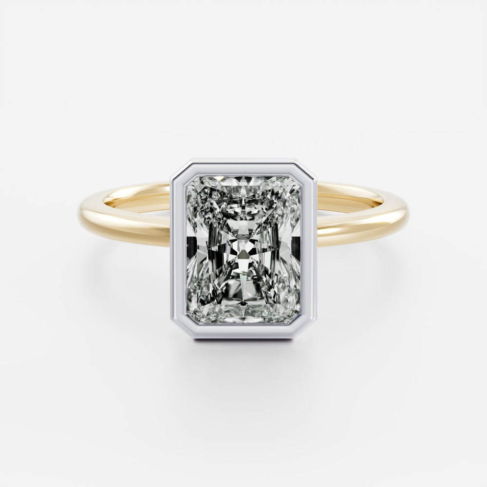 
                      
                        The Vienna Ring - Radiant Bezel Solitaire
                      
                    