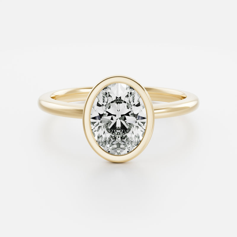 The Luise Ring® - Oval Bezel Solitaire