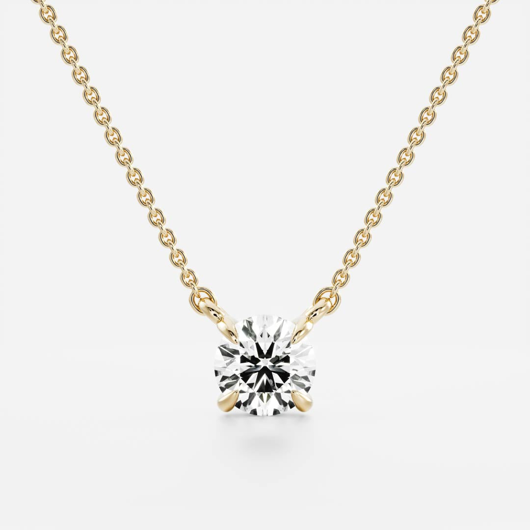 The Iris Necklace - Round Pendant