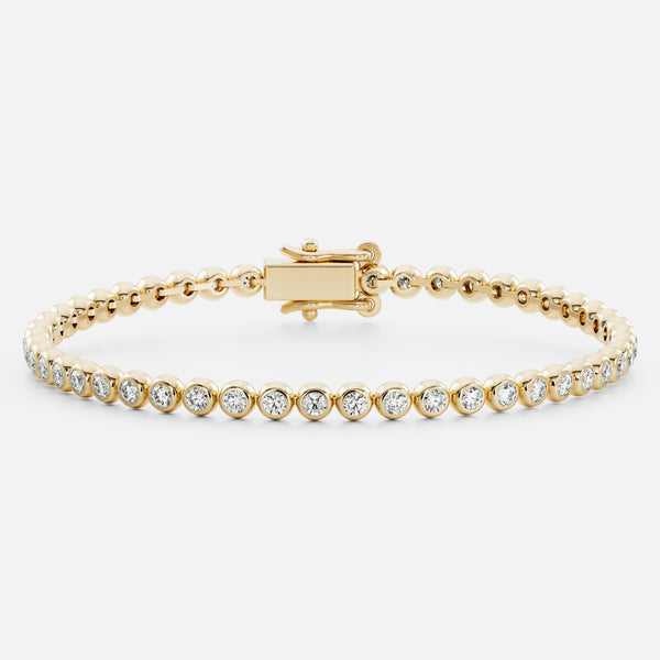 The Signature Round Bezel Tennis Bracelet