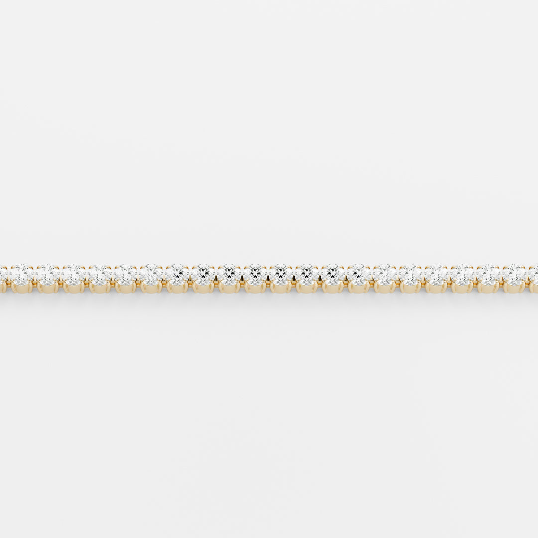The Signature Round Prong Set Tennis Bracelet - 3.37CTTW Lab Diamond