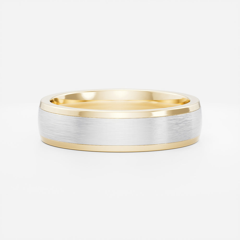
                      
                        The Deacon Ring - Brushed Bevelled Edge Men's Ceremonial Band
                      
                    