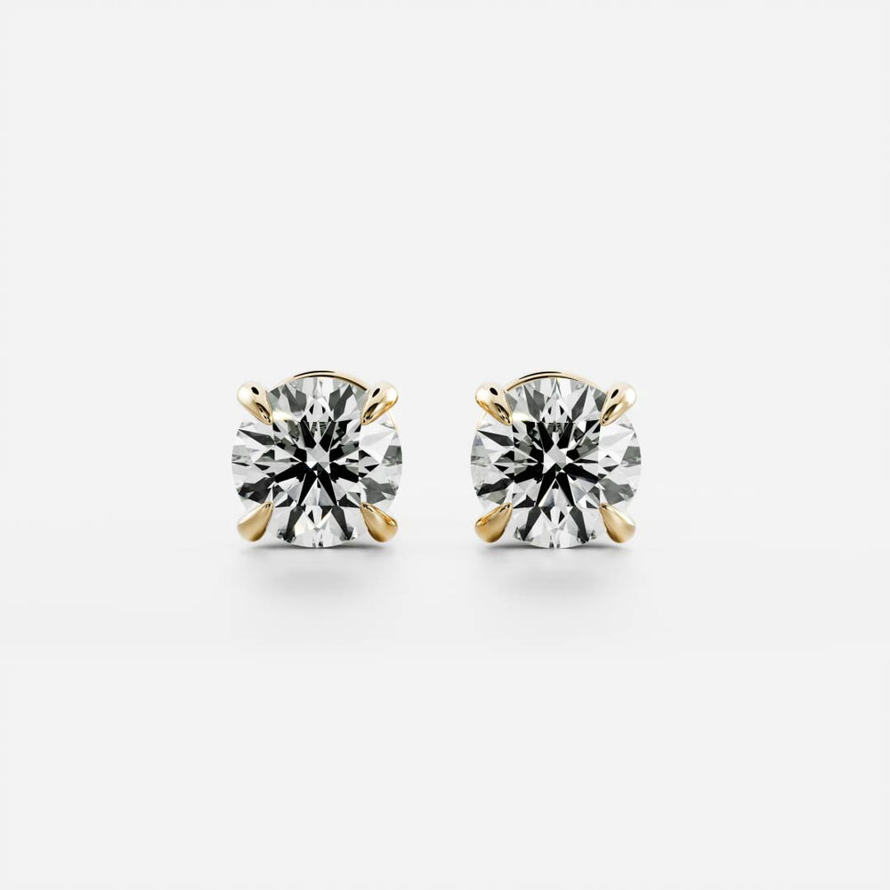 The Iris Earrings - Round Studs